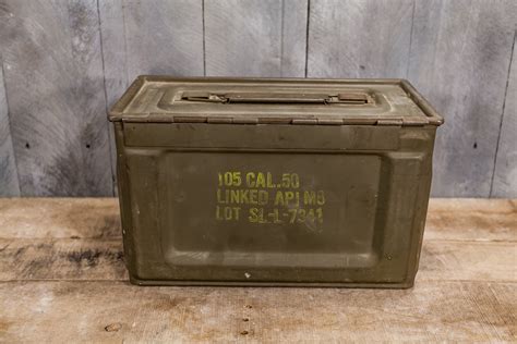 old metal military 40 calb ammo box|metal ammo cans for sale.